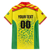 Custom Football Guyana Hawaiian Shirt Golden Jaguars