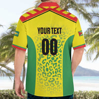 Custom Football Guyana Hawaiian Shirt Golden Jaguars