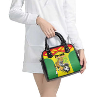 Football Guyana Shoulder Handbag Golden Jaguars