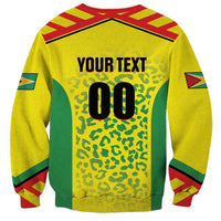 Custom Football Guyana Sweatshirt Golden Jaguars