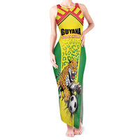 Custom Football Guyana Tank Maxi Dress Golden Jaguars