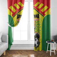 Football Guyana Window Curtain Golden Jaguars