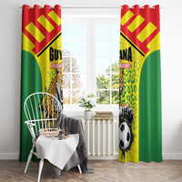 Football Guyana Window Curtain Golden Jaguars