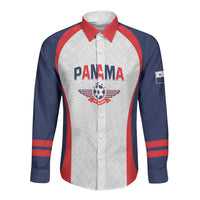 Custom Panama 2026 World Football Long Sleeve Button Shirt Los Canaleros Go