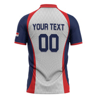 Custom Panama 2026 World Football Zipper Polo Shirt Los Canaleros Go