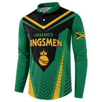 Custom Jamaica 2026 Cricket Kingsmen Button Sweatshirt We Are Tallawah