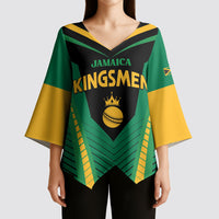 Custom Jamaica 2026 Cricket Kingsmen Kimono Sleeve Blouse We Are Tallawah