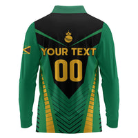 Custom Jamaica 2026 Cricket Kingsmen Long Sleeve Polo Shirt We Are Tallawah