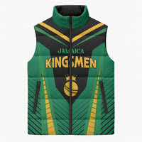 Custom Jamaica 2026 Cricket Kingsmen Sleeveless Puffer Jacket We Are Tallawah
