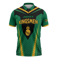 Custom Jamaica 2026 Cricket Kingsmen Zipper Polo Shirt We Are Tallawah