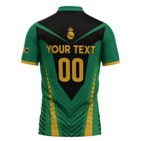 Custom Jamaica 2026 Cricket Kingsmen Zipper Polo Shirt We Are Tallawah