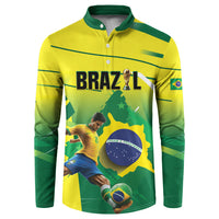 Custom Brazil 2026 World Football Button Sweatshirt Selecao Champions
