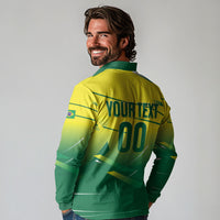 Custom Brazil 2026 World Football Long Sleeve Polo Shirt Selecao Champions