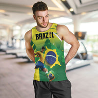 Custom Brazil 2026 World Football Men Tank Top Selecao Champions