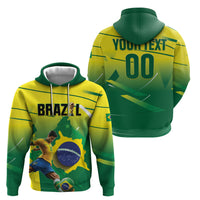 Custom Brazil 2026 World Football Zip Hoodie Selecao Champions