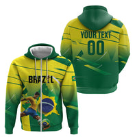 Custom Brazil 2026 World Football Zip Hoodie Selecao Champions