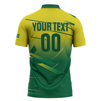Custom Brazil 2026 World Football Zipper Polo Shirt Selecao Champions