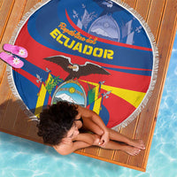 Ecuador Independence Day Beach Blanket Dios patria y libertad - Wonder Print Shop