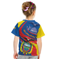 Ecuador Independence Day Kid T Shirt Dios patria y libertad - Wonder Print Shop