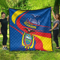 Ecuador Independence Day Quilt Dios patria y libertad - Wonder Print Shop