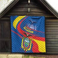 Ecuador Independence Day Quilt Dios patria y libertad - Wonder Print Shop