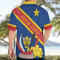 Congo DR Hawaiian Shirt Coat Of Arms Leopard Pattern - Wonder Print Shop