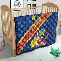 Congo DR Quilt Coat Of Arms Leopard Pattern - Wonder Print Shop