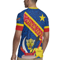 Congo DR Rugby Jersey Coat Of Arms Leopard Pattern - Wonder Print Shop
