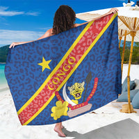 Congo DR Sarong Coat Of Arms Leopard Pattern - Wonder Print Shop