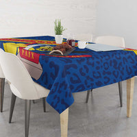 Congo DR Tablecloth Coat Of Arms Leopard Pattern - Wonder Print Shop