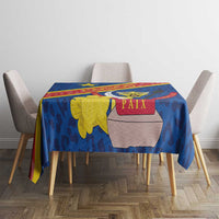Congo DR Tablecloth Coat Of Arms Leopard Pattern - Wonder Print Shop