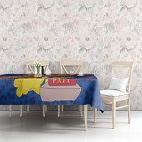 Congo DR Tablecloth Coat Of Arms Leopard Pattern - Wonder Print Shop