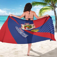 Liechtenstein Sarong Coat Of Arms Blue Red Color - Wonder Print Shop