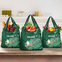 Ireland 2024 Rugby Grocery Bag Irish Shamrock Celtic Cross