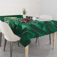 Ireland 2024 Rugby Tablecloth Irish Shamrock Celtic Cross - Wonder Print Shop