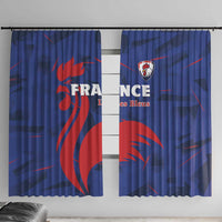 France 2024 Rugby Window Curtain Bravo Les Bleus - Wonder Print Shop