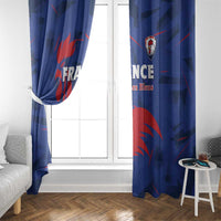 France 2024 Rugby Window Curtain Bravo Les Bleus - Wonder Print Shop