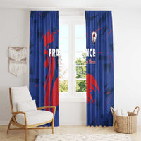 France 2024 Rugby Window Curtain Bravo Les Bleus - Wonder Print Shop
