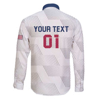 USA 2024 Rugby Family Matching Long Sleeve Bodycon Dress and Hawaiian Shirt Soar Like an Eagle White Version - Wonder Print Shop