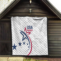 USA 2024 Rugby Quilt Soar Like an Eagle White Version - Wonder Print Shop