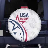 USA 2024 Rugby Spare Tire Cover Soar Like an Eagle White Version - Wonder Print Shop