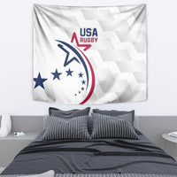 USA 2024 Rugby Tapestry Soar Like an Eagle White Version - Wonder Print Shop