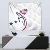 USA 2024 Rugby Tapestry Soar Like an Eagle White Version - Wonder Print Shop