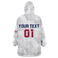USA 2024 Rugby Wearable Blanket Hoodie Soar Like an Eagle White Version - Wonder Print Shop