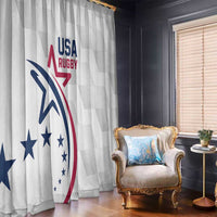 USA 2024 Rugby Window Curtain Soar Like an Eagle White Version - Wonder Print Shop