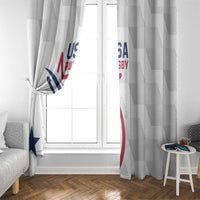 USA 2024 Rugby Window Curtain Soar Like an Eagle White Version - Wonder Print Shop