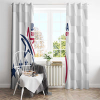 USA 2024 Rugby Window Curtain Soar Like an Eagle White Version - Wonder Print Shop