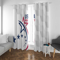 USA 2024 Rugby Window Curtain Soar Like an Eagle White Version - Wonder Print Shop