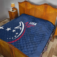 USA 2024 Rugby Quilt Soar Like an Eagle Blue Version - Wonder Print Shop