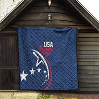 USA 2024 Rugby Quilt Soar Like an Eagle Blue Version - Wonder Print Shop